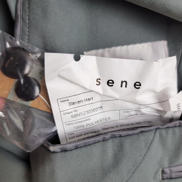 Sene Soho Flex Tech Sport Coat Unstructured Blazer Jacket Gray Custom Size 54 - Picture 3 of 3